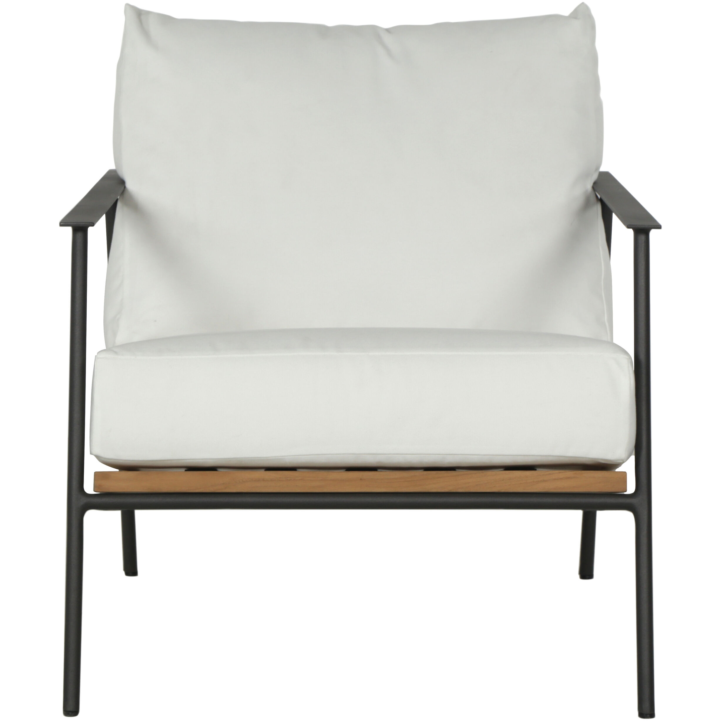 Milan Stinson White Outdoor Armchair